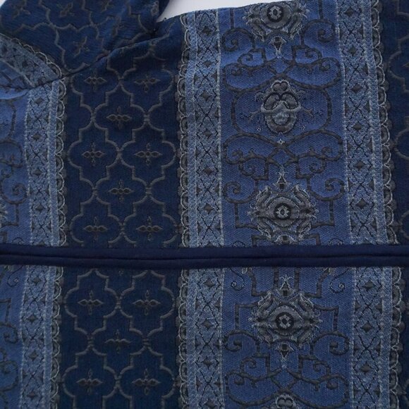 Vintage Tradition Country Navy Tapestry Zip Up Sweater Jacket 1 - Picture 7 of 10